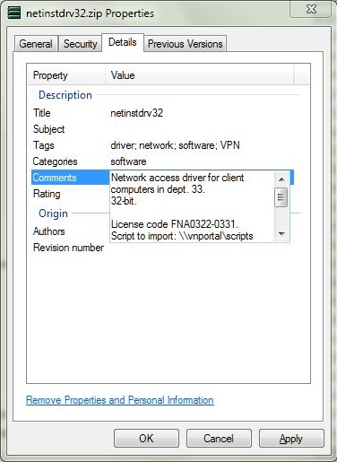 Description: Description: Windows Explorer file properties.JPG